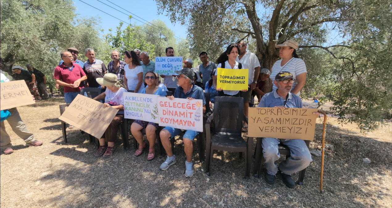 ikizkoy akbelende zeytin tarlalarinda sondaj ve zeytin sayimina sert tepki 6YHVRux8